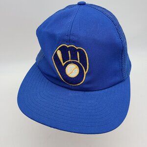 Vintage Milwaukee Brewers Trucker Hat Snapback
